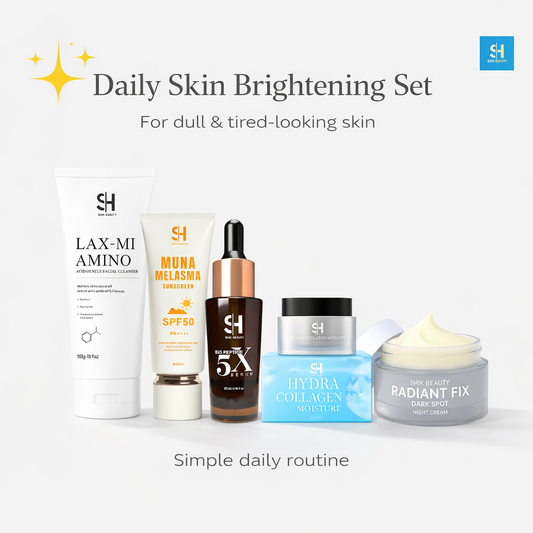 SHIK BEAUTY 5-in-1 Barrier Care Routine Set – Cleanser + Serum + Moisture + Sunscreen + Night Cream