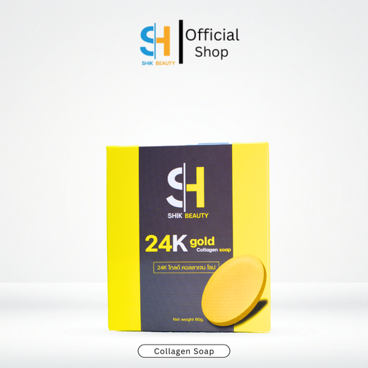 SHIK BEAUTY 24K Gold Collagen Soap – Gentle Facial Cleansing Bar 60g
