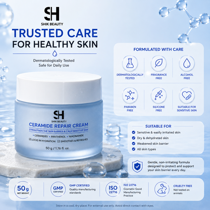 Ceramide Repair Cream 50g – ครีมบำรุงผิว เสริมเกราะปกป้องผิว