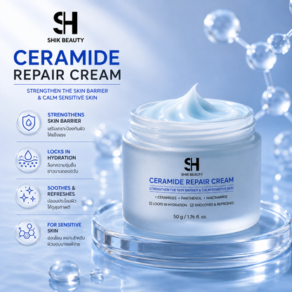 Ceramide Repair Cream 50g – ครีมบำรุงผิว เสริมเกราะปกป้องผิว