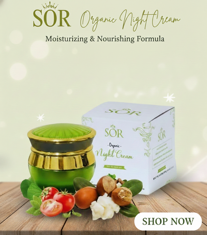 SOR Organic Night Cream – Moisturizing & Nourishing Formula (12g)