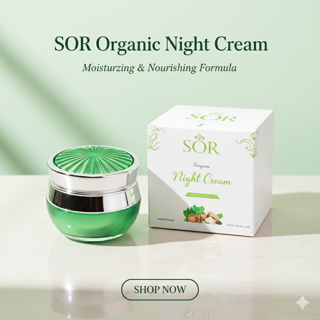SOR Organic Night Cream – Moisturizing & Nourishing Formula (12g)