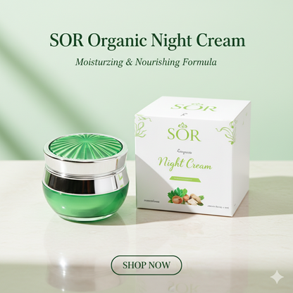 SOR Organic Night Cream – Moisturizing & Nourishing Formula (12g)