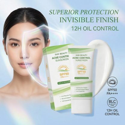 SHIK BEAUTY Anti-Acne Sunscreen SPF50 PA++++ – Oil Control Matte Finish 30g